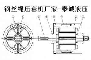 鋼絲繩壓套機油缸